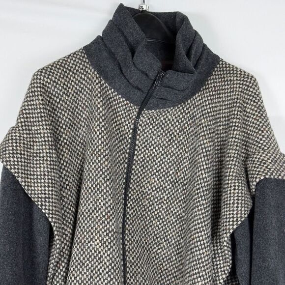 Vintage Herman Kay Tweed Wool 80’s Super Oversized Bomber - Women’s XL - Picture 3 of 4